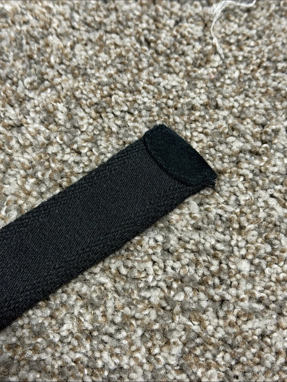 PAIGE Black Fabric Double D-Ring Belt